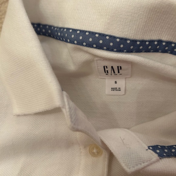 Gap Kids White Polo Size S - Picture 3 of 3